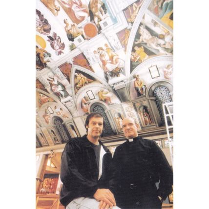 Gary Evans Sistine Chapel Reproduction Postcard unused VGC