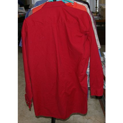 Mens R&R Classics Red Long Sleeve Shirt Used 17.5T