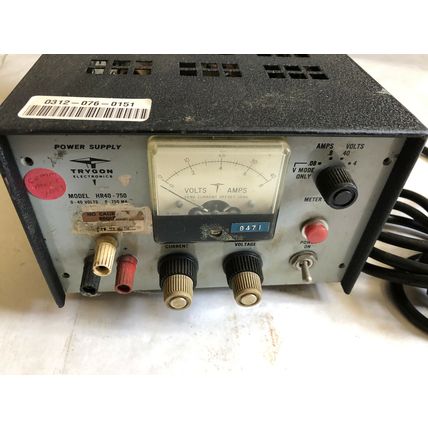 TRYGON HR40-750 DC POWER SUPPLY, 0-40 VOLTS ,AR