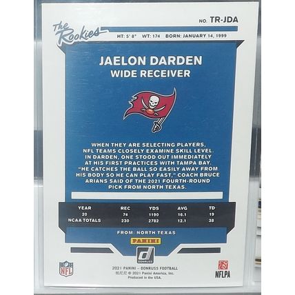 2021 Donruss JAELON DARDEN (Buccaneers) The Rookies #TR-JDA