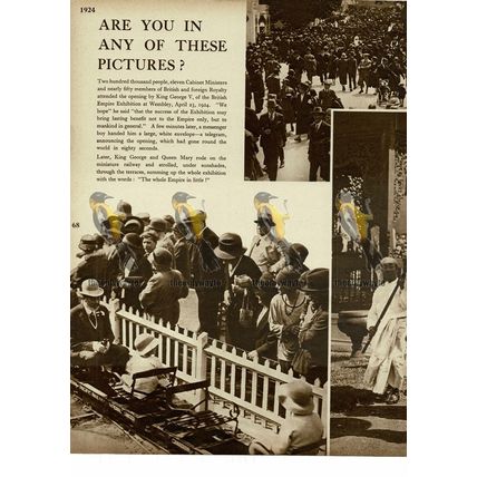 British Public at the Empire Exhibition, 1924, Book Illustration, 1938