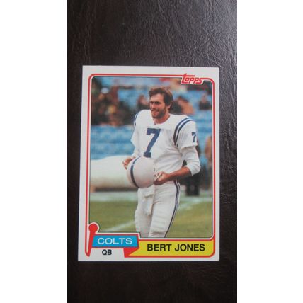 1981 Topps Bert Jones Indianapolis Colts Card #525