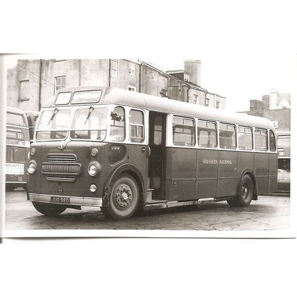 Black & White Photograph of Southern National Omnibus Co. Ltd. - JUO 980