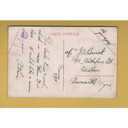 OOSTENDE - De Nieuwe Haven - Postally Used - Red Censor No.2880 Frank - 1919