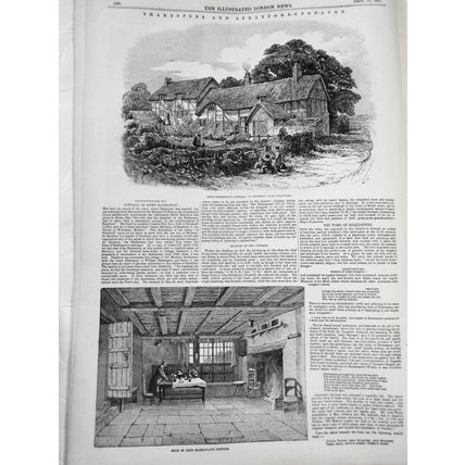 Illustrated London News, September 18, 1847 - Shakespeare & Stratford Upon Avon