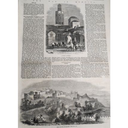 The Illustrated London News, November 19, 1859 War in Morocco; Schiller Festival