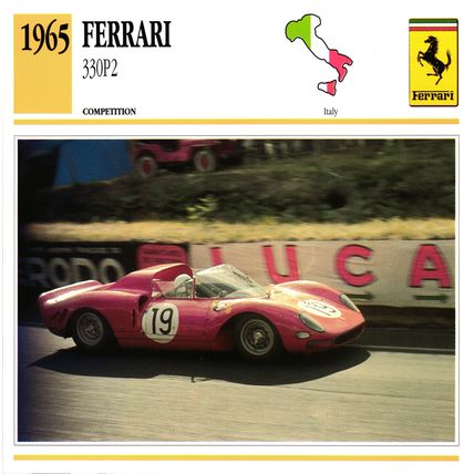 Collectors Club card. Classic Cars. Ferrari 330P2