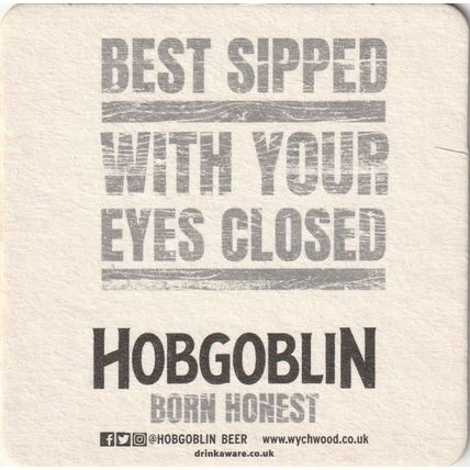 BEER MAT - WYCHWOOD BREWERY - HOBGOBLIN - (Cat No 078) - (2019)