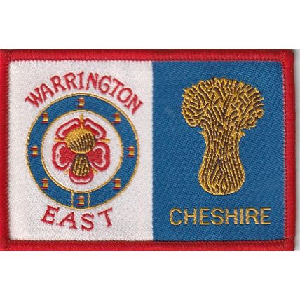 Scout Double Badge UK Cheshire/Warrington East - Black Back (M106)