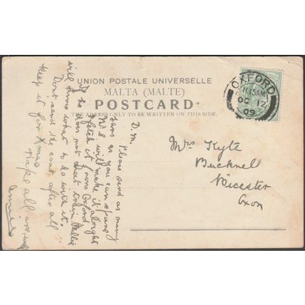 St Pubblio's Church and Granaries, Floriana, Malta, 1909 - Postcard