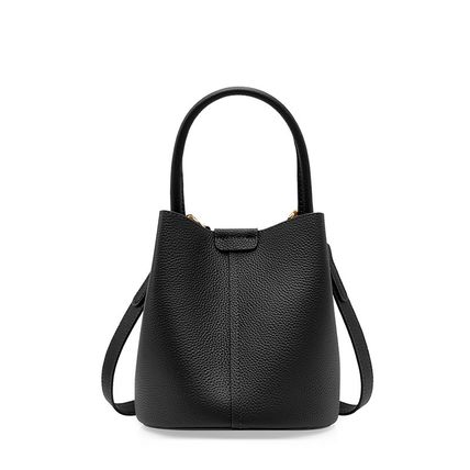 Women Genuine Soft Leather Shoulder Hobo Bag Black