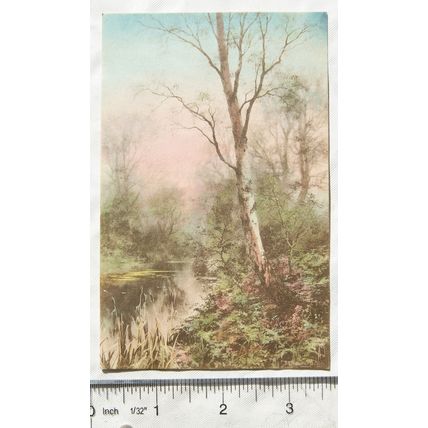vintage postcard - Lake Scene