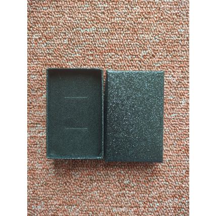 Black glitter gift boxes cufflinks box approx 8 cm x 5 cm x 2 cm