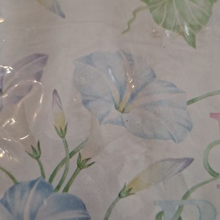 Vintage New American Greetings HAPPY BIRTHDAY WRAPPING PAPER Gift Wrap Flowers