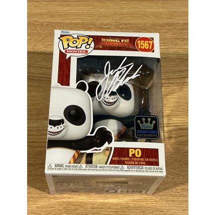 Funko Pop! Kung Fu Panda: Po #1567 Facsimile Laser Autographed (Box & Protector)