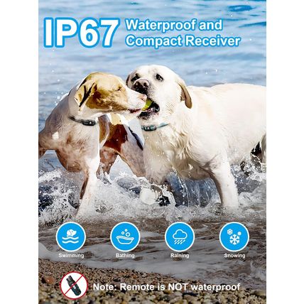 Bousnic Dog Shock Collar 2 Dogs (5-120Lbs) - 3300 Ft Waterproof Training Collar