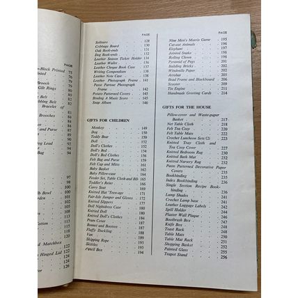 c1949 "GIFTS YOU CAN MAKE YOURSELF" CRAFTS ILLUSTRATED HB BOOK & SHEET (P4)