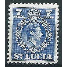 St Lucia 1949 SG152 7c Ultramarine Mounted Mint ... .