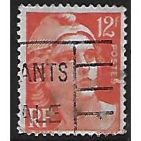 Mi 903: 12 Fr. orange Definitive Stamp: Marianne de Gandon.