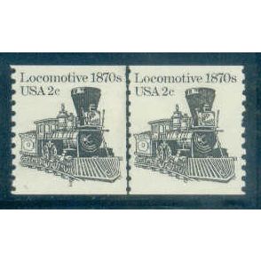 1897A 2c Locomotive Fine MNH Dry Gum CNP Left 3 W0434