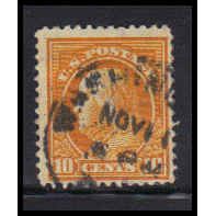 Used 416 10c Benjamin Franklin Fine K3301