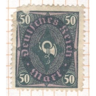 Germany 1922 - 50m dark blue/purple - Coachhorn - used 2