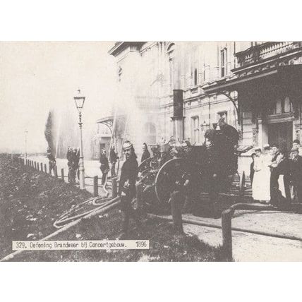 Defening Brandweer Bij Concertgebow in 1896 Postcard