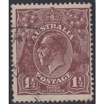 AUSTRALIA, 1919 1.5d George V, SG 55 (Scott #63a), used