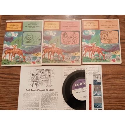 LOT of 6: Show N Tell Religious Records and Film Strips : Lot # 1 FREE Shipping