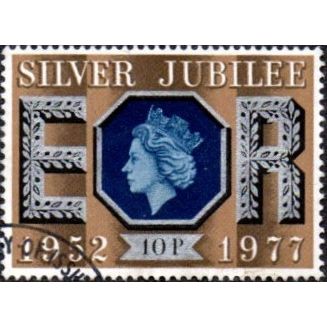 1977. Silver Jubilee 10p Value. Fine Used