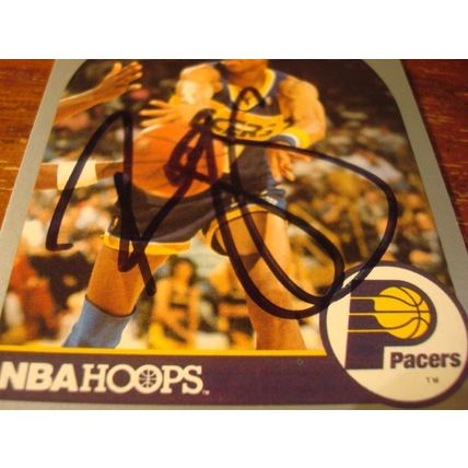1990/1991, Hoops, Autograph Card, w/COA, REGGIE MILLER, HOF, Pacers