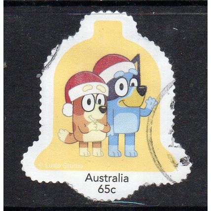 AUSTRALIA: 2024, MERRY CHRISTMAS BLUEY, USED SELF-ADHESIVE MY STAMP. 25/26