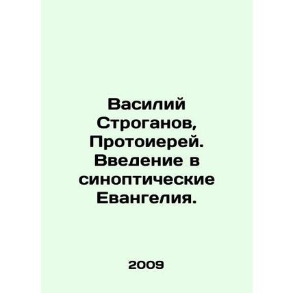 Vasily Stroganov, Archpriest. An Introduction to the Synoptic Gospels. In Russia