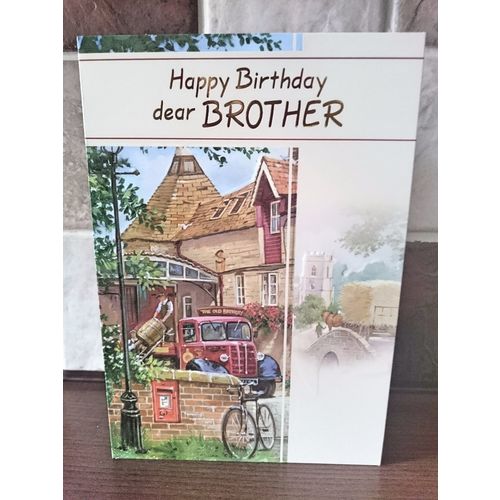 Brother - Birthday Card - Happy Birthday dear BROTHER - 008
