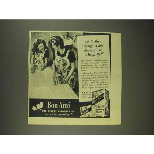 1945 Bon Ami Cleanser Ad - But, Mother!