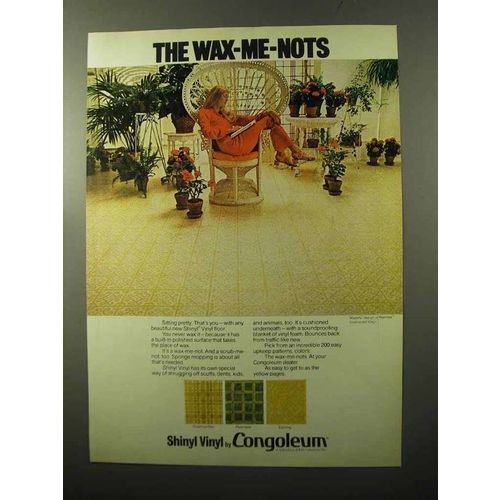 1970 Congoleum Shinyl Vinyl Floor Ad - Majesty, Spring