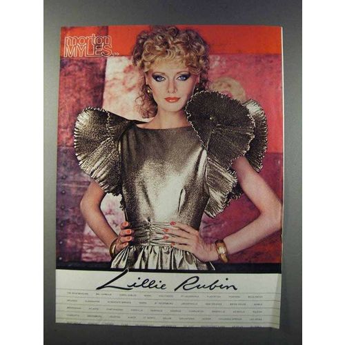 1981 Lillie Rubin Ad - Morton Myles Fashion