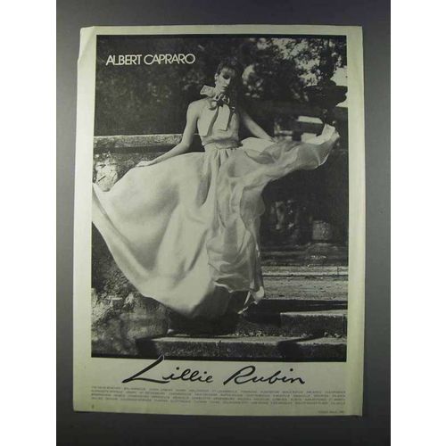 1981 Lillie Rubin Ad - Albert Capparo Fashion