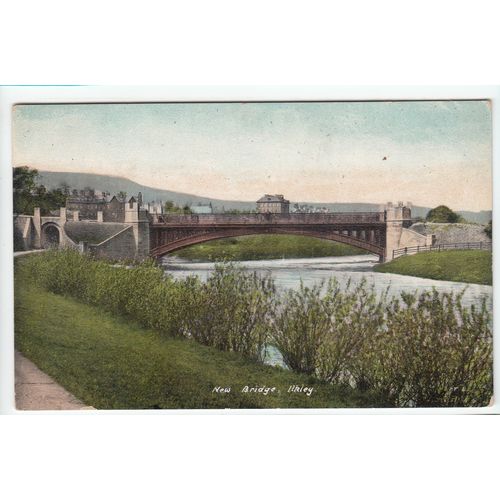 New Bridge Ilkley West Yorkshire Postcard Publisher J Shuttleworth