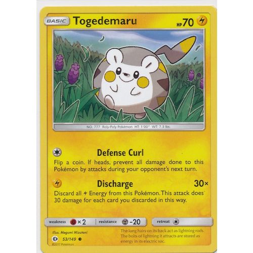 Pokemon Sun & Moon 53/149 Togedemaru