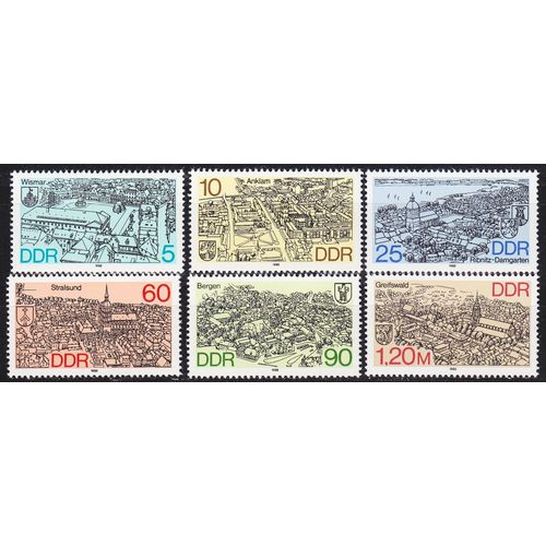 GERMANY DDR [1988] MiNr 3161-66 ( **/mnh ) Architektur