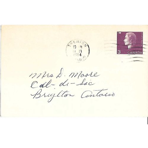 Canada. #P94b Postal Card USED Cameo, Type 1, Eatons Card