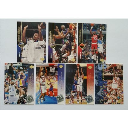 1994-95 Upper Deck Basketball Rookie, Stars, Jordan, Hill etc card lot NM Cond.