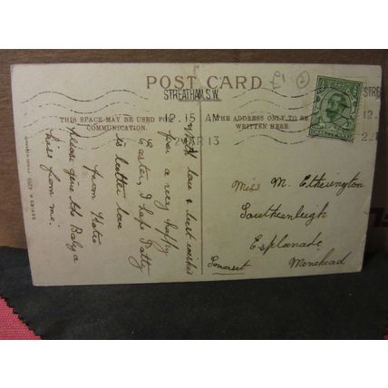 THIS EASTER DAY .used antique postcard 1913 pm