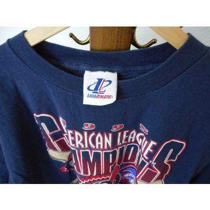 T Shirt '95 Cleveland Indians American League Champions XL Logo Athletic woo hoo