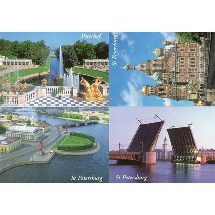 St Petersburg 4x Water Views Of Historic Places Soviet Postcard s