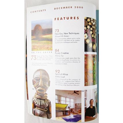 Art & Antiques Magazine, December 2000, Modern Artists, African Sculpture