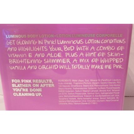 Victoria's Secret 16.9 oz Body Lotion Whipped Vanilla and Orchid Make Me Pink