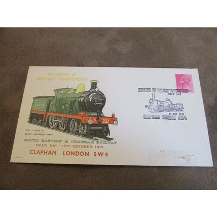 1971 GB Cover - Museum of British Transport, Clapham open day -Steam Locomotive