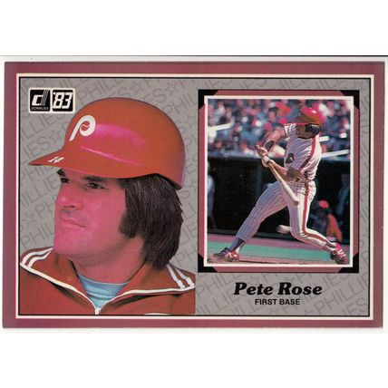 1983 Donruss Action All Star baseball card 31 Pete Rose